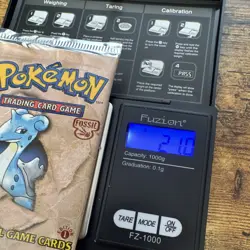 Pokemon TCG Fossil 1st Edition Booster Pack Lapras Art 1 Pack 11 Cards English - Image 1