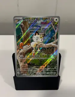 Meowth 106/094 Holo PFL 2025 Pokemon Card Reverse Holo Shiny NM - Image 1