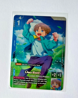 Uso Ewin GD04-081 R+ Rare+ Alternate Alt Art NM Gundam Card Game Phantom Aria - Image 1