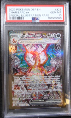 2023 POKEMON OBSIDIAN FLAMES CHARIZARD 223/197 SPECIAL ILLUSTRATION RARE PSA 10 - Image 1