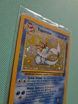 Pokemon TCG Vaporeon Holo Rare Card Jungle, 12/64, Lightly Played - Image 3