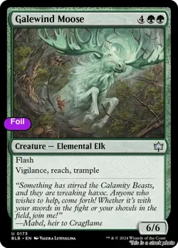 MTG Foil Galewind Moose Card #173 Bloomburrow NM Magic - Image 1