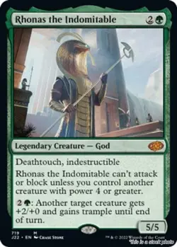 MTG Rhonas the Indomitable Card #719 Jumpstart 2022 NM Magic - Image 1