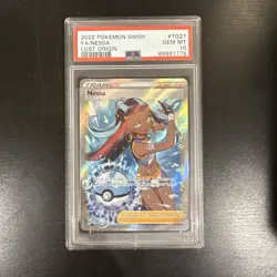 PSA 10 Nessa TG27/TG30 Pokemon Trainer Gallery Lost Origin Gem Mint Full Art - Image 1