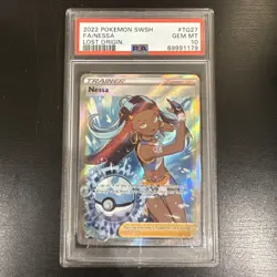 PSA 10 Nessa TG27/TG30 Pokemon Trainer Gallery Lost Origin Gem Mint Full Art - Image 2