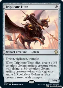 MTG Triplicate Titan Card #79 Commander 2021 LP Magic - Image 1
