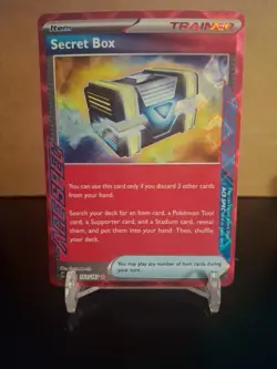 2024 Pokemon TCG Holo Ultra Rare Secret Box Trainer Card - Image 1