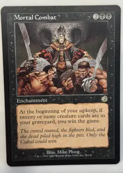 Mortal Combat Torment LP MTG Magic the Gathering 1 - Image 1