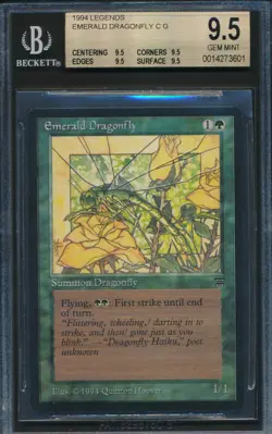 Legends Emerald Dragonfly BGS 9.5 Graded Magic MTG (3601) - Image 1