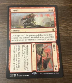 MTG Insult / Injury Amonkhet Regular Rare LP - Image 1
