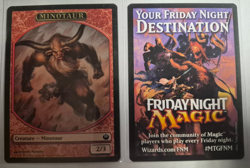 MtG MINOTAUR Token - League / Promo - 2014 - NO# - Subjazz Journey Into Nyx - Image 1