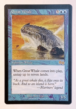 MTG Great Whale #77 | Urza's Saga | NM - Never Played | Magic: The Gathering - Image 1