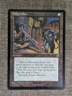 Wizards of the Coast MTG Homelands Didgeridoo Artifact Rare English 1995 - Image 1