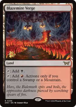 Blazemire Verge Duskmourn: House of Horror Pre release MTG NM FOIL - Image 1