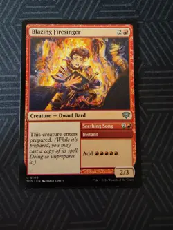 mtg blazing firesinger secrets of strixhaven - Image 1