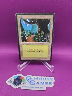 MTG Forest B PATH GERMAN FBB Beta Basic Land MP Rare Revised *CCGHouse* RC - Image 1