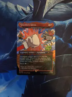 Knuckles’s Gloves [The Reaver Cleaver] Rainbow Foil MTG Sonic x SLD - Image 1