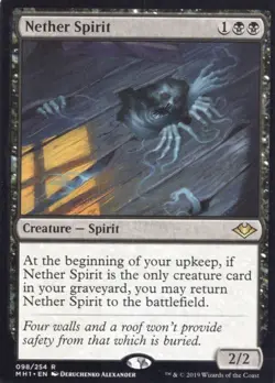 2X NETHER SPIRIT 098/254 MODERN HORIZONS MTG MAGIC NM X2 - Image 1