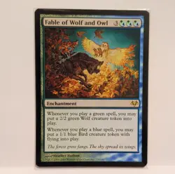Fable of Wolf and Owl MTG Eventide #150 Regular Rare EN Near Mint - Image 1