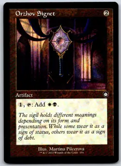 Orzhov Signet (Retro Frame) Commander: The Brothers' War Magic: The Gathering NM - Image 1