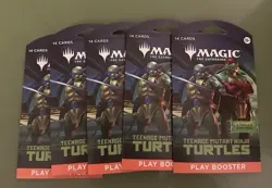 MTG Magic: The Gathering - Teenage Mutant Ninja Turtles -Play Booster Packs (5) - Image 1