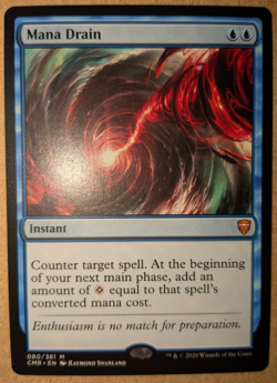 MTG Mana Drain 080 Non-Foil Mythic Rare Commander Legends Blue Instant NM - Image 1