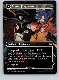 Magic the Gathering Crystal Fragments (Borderless) FINAL FANTASY MTG Free Ship! - Image 1