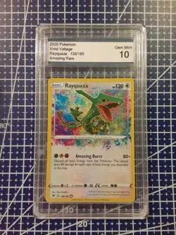 2020 Pokemon Rayquaza Amazing Rare 138/185 GEM MINT 10 Vivid Voltage - Image 2