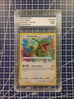 2020 Pokemon Rayquaza Amazing Rare 138/185 GEM MINT 10 Vivid Voltage - Image 3