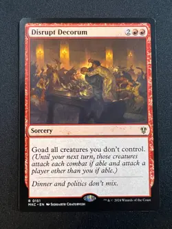 Disrupt Decorum R Commander: Murders at Karlov Manor 151 NM - Image 1