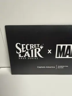 Magic the Gathering Secret Lair x Marvel Captain America Rainbow Foil SEALED NM - Image 4