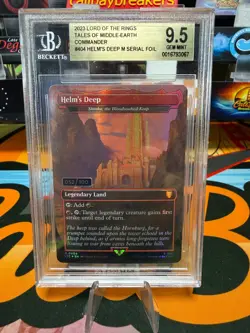 Helm's Deep - Shinka, the Bloodsoaked Keep (Serialized 52/100) LOTR Beckett 9.5 - Image 1