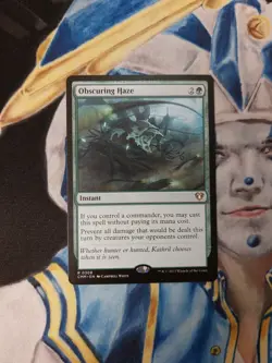 Obscuring Haze MTG Commander Masters Rare Green Instant Near-Mint to Mint x1 - Image 1