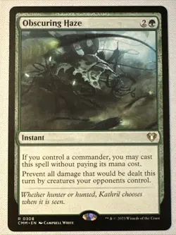 MTG / Obscuring Haze / CMM / #308 / Regular / Rare / NM - Image 1