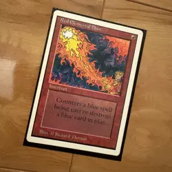 Red Elemental Blast Unlimited Magic The Gathering 1993 Vintage Interrupt - Image 2