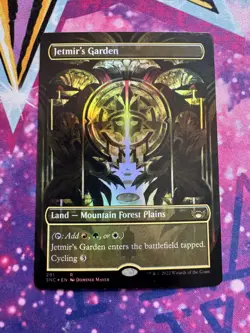 Jetmir's Garden Borderless Foil SNC 286 MTG NM Rare Triome Land Capenna - Image 1