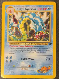 Pokemon Gyarados Holo Rare Misty's Gym Challenge 13/132 LP-MP (READ DESCRIPTION) - Image 1