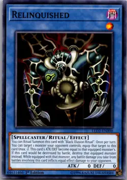 Relinquished LED2-EN000 Legendary Duelists: Yu-Gi-Oh 1st Edition LP - Image 1