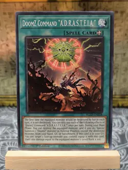 Yu-Gi-Oh! TCG DoomZ Command A.D.R.A.S.T.E.I.A BLZD-EN058 1st Edition Common NM - Image 1