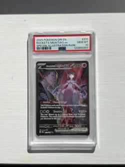 Pokemon TCG Team Rocket's Mewtwo EX Destined Rivals 231/182 PSA 10 - Image 1