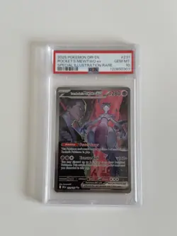 Pokemon TCG Team Rocket's Mewtwo EX Destined Rivals 231/182 PSA 10 - Image 4