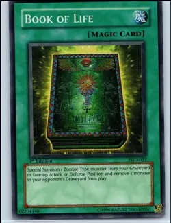 YuGiOh - 1st Edition Book of Life [PGD - PGD-033] - Super Rare/NM - Image 1