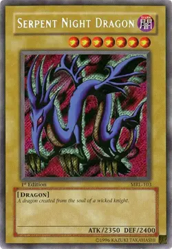YuGiOh - Serpent Night Dragon 1st Edition [MRL-EN - MRL-103] - NM/Secret Rare - Image 1