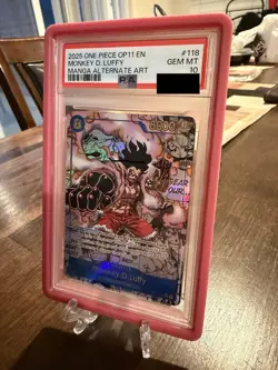 2025 ONE PIECE OP11-A FIST OF DIVINE SPEED #118 MONKEY D. LUFFY PSA 10 - Image 2