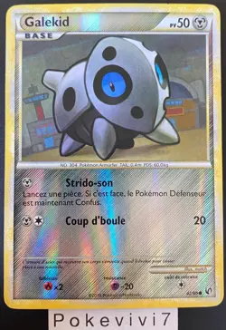 Carte Pokemon GALEKID 42/90 REVERSE HGSS INDOMPTABLE FR OCCASION - Image 1