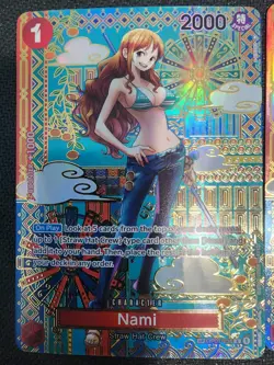 One Piece CCG Nami Alt Art SP - OP01-016 - OP05 - Awakening of the New Era - Image 3