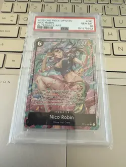 2025 ONE PIECE OP12-LEGACY OF THE MASTER 087 NICO ROBIN ALT ART PSA 10 GEM MINT - Image 1