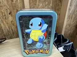 Vintage 1999 Pokemon Squirtle Topps Animation Edition Empty Tin Only - Image 2