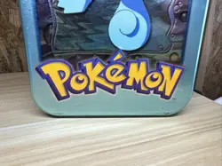 Vintage 1999 Pokemon Squirtle Topps Animation Edition Empty Tin Only - Image 4