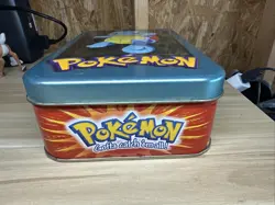 Vintage 1999 Pokemon Squirtle Topps Animation Edition Empty Tin Only - Image 5